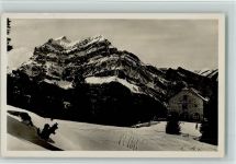 8753 Mollis - Zürcher Naturfeundehaus Fronalp mit Wiggis und Rauti Winter