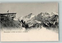 Stanserhorn 1912 - mit Blick nach Brisen und Urirotstock Wappen