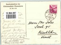 8477 Oberstammheim Gebrauchsspuren sign. F. Deringer Künstlerkarte