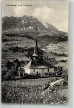6197 Schangnau 1916 Foto AK Kirche