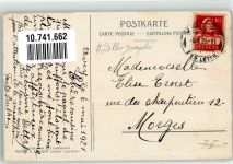 2560 Nidau 1921 Lithographie Schloss Nidau