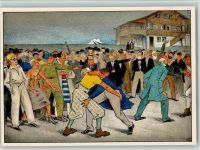 4000 Basel Bâle - XXV Sängerfest - 2. Bild, Szene aus dem Festspiel "Mutterland", sehr gute Erhaltung AK