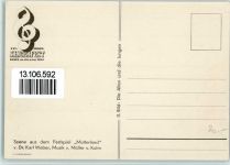 4000 Basel Bâle - XXV Sängerfest - 2. Bild, Szene aus dem Festspiel "Mutterland", sehr gute Erhaltung AK