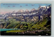 8880 Walenstadt - Walenstadt und die Churfirsten