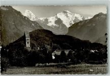 3800 Unterseen Foto AK Mönch Jungfrau