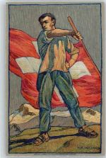 sign. H.B. Wieland Bundesfeier Ganzsachen Schweiz