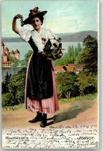 1904 - Frau Blumenkorb Trauben