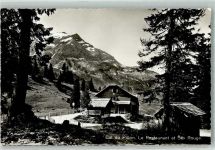 1865 Les Diablerets Ormont-Dessus 1939 Foto AK Gasthaus Col du Pillon