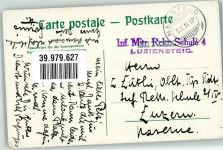 7304 Maienfeld 1914 - Feldpost Schweiz Inf.Mitr.Rekr.Schule 4 Luzienstein