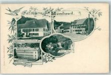 4717 Mümliswil 1905 - Gasthaus Zum Weissen Kreuz Seidenband-Weberei Kamm-Fabrik