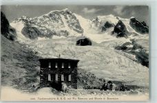 Chamanna da Tschierva Tschiervahütte 1899 - Beschreibung aufgeklebt