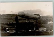 8600 Dübendorf Privatfoto AK Zeppelin Luftschiff Ort handschriftlich