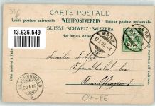 3076 Worb 1905 Gebrauchsspuren Hotel Bären