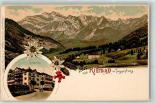 9651 Rietbad Lithographie Kuranstalt Edelweiss