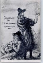 Chômeurs 1921 Künstlerkarte signiert