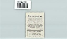 1323 Romainmôtier-Envy - Vignette Wappen Kaffee Hag ca 1920-1940