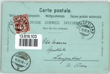 5040 Schöftland 1898 Lithographie / Mondschein