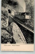 Pilatus Foto AK Zahnradbahn wolfart Viadukt Pilatus-Bahn