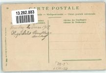 Rigi Kulm 1912 Lithographie / Prägedruck Rucksack Wanderhut Wappen Wanderstock Passepartout Nr.2301