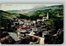 7450 Tiefencastel 1907 Gebrauchsspuren Teilansicht AK