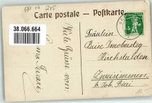 3800 Unterseen 1913 Gebrauchsspuren Hotel Ort lt. Stempel