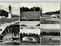 2532 Magglingen Macolin - Eidg. Turn und Sportschule Statue Lärchenplatz Bärnerhus Sporthallen Tennisplätze