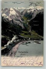 St Gotthard 1904 Gebrauchsspuren Eisenbahn Nordseite Flüelen