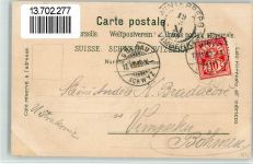 6410 Goldau 1899 BOAKC Lithographie Bahnhof Hotel Steiner Kirche Verlag Künzli Nr 1955