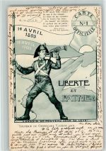 1903 - Liberte et Patrie 1803 - Offiz. Karte Nr. 1 AK