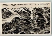 Aletschgletscher - Vogelschau