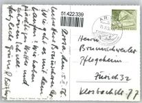 7057 Langwies 1956 Winter Viadukt Eisenbahn Winter