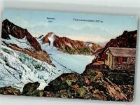 Finsteraarhornhütte 1919 Foto AK Hüttenstempel