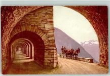 Simplon Berg - Postkutsche Galerie d hiver