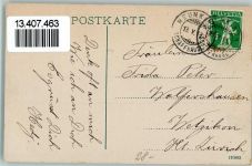 8213 Neunkirch 1913 Mondschein Oberthor AK