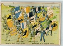 Bannerträger der 22 Schweizer Kanone