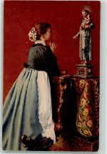 6390 Engelberg - Betendes Mädchen Marienstatue