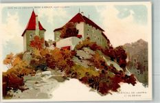 3177 Laupen BE Lithographie Schloss de Laupen