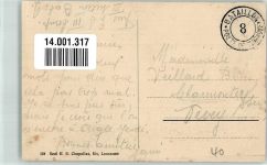 1860 Aigle Gebrauchsspuren Avenue de la Gare Feldpost Bataillon 8