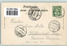 7312 Pfäfers Lithographie 1903 Mitte der Taminaschlucht