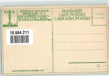 Bern Berne 1914 Künstlerkarte Landesausstellung Alkoholfreies Restaurant sign. A.Tieche Offizielle Künstlerpostkarte No.9