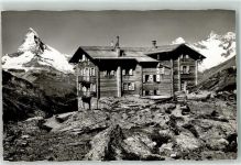 Fluhalp - Touristenhaus Matterhorn Dt Blanche Gabelhorn Hüttenstempel