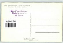 Fluhalp - Touristenhaus Matterhorn Dt Blanche Gabelhorn Hüttenstempel