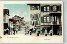 8805 Richterswil Gebrauchsspuren Cafe zur Post Postamt Beruf Briefträger Dorfstrasse