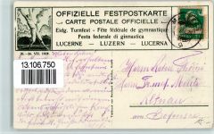 6000 Luzern Lucerne 1928 - 59. Turnfest - Schweizerfestspiel AK