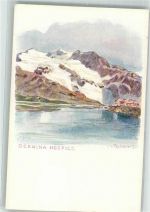 Bernina Künstlerkarte sign. Redmond Hospiz