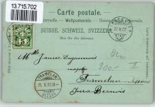 4127 Birsfelden 1902 BOAKC Kath. Kirche Schule Lithographie