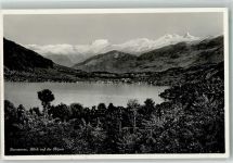 6405 Immensee 1935 Foto AK Immensee Blick auf die Alpen