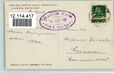 Muottas Muraigl - Hotel Muottas Kulm mit Bernina-Gruppe und Rosegtal