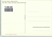 Eiger Grindelwald Künstlerkarte Hans Kasp Schwarz Adliswil bei Zürich Eiger Mönch Jungfrau über Kiental mittags Gehrihornseite