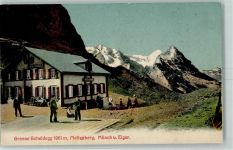 Grosse Scheidegg 1911 Lithographie Mettenberg Mönch Eiger
